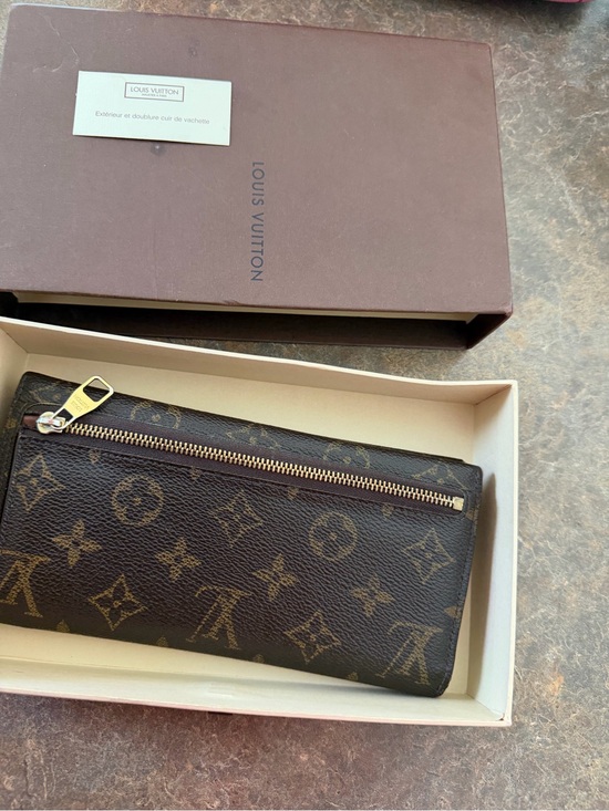 Louis Vuitton Handbags - Louis Vuitton Monogram Zip Wallet in Brown and Gold